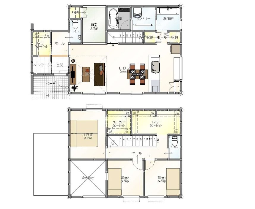 Plan 18 間取り図